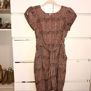 Pattern midi dress